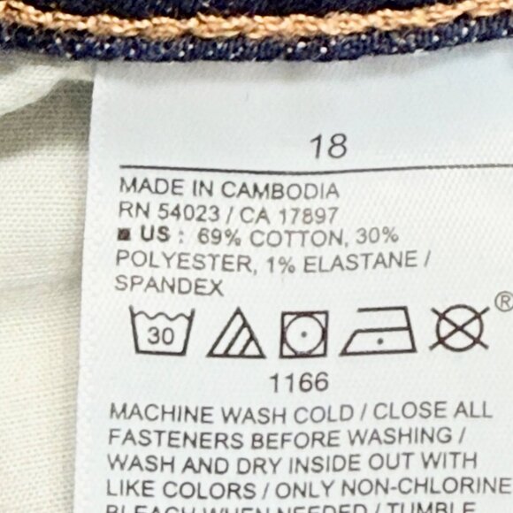 Old Navy Women's Stretch Boot Cut Mid Rise Blue Denim Jeans Plus Size 18 - Picture 6 of 10